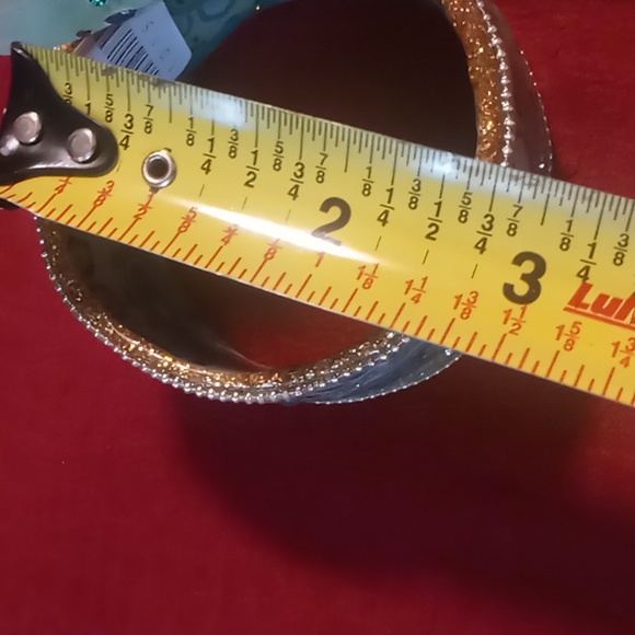 Two's company teal bangle bracelets 2 see pics for size - Picture 5 of 9